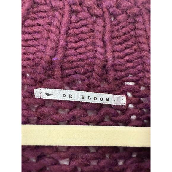 Dr. Bloom Barcelona  Anthropologie Colorblock Chunky Knit Sweater Wool Blend M/L - Picture 5 of 8